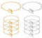 10Pack Bracelet Chains for Jewelry Making 7.6 Gold & Silver Chain for Jewelry Making with OT Buckle Link Round Link Chain Bracelet for Women DIY Gifts