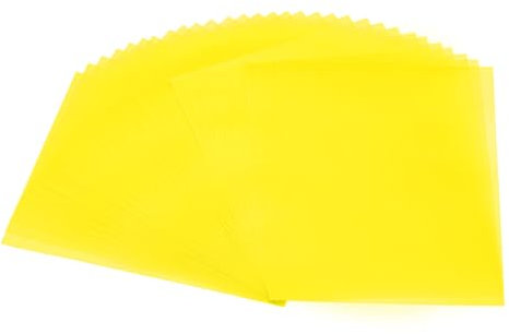 PATIKIL 40 Blatt Pergamentpapier 4,25x5,5, Pergamentpapier bedruckbar Transparentpapier 100GSM für Einladungen Laser Tintenstrahldruck Kartenherstellung Basteln Nachverfolgung, Gelb
