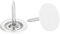 QUARKZMAN 40pz Chiodi per Rivestimenti, Testa Piatto 11mmx13mm Chiodi Decorativi per Mobili Puntine per Mobili Divani Testate, Bianco