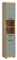 xonox.home Bad Scout X06N3711 Hochschrank Stauraumschrank Wandschrank in Salbei und Artisan Eiche Nachbildung, ca. B/H/T: 37x191x31 cm