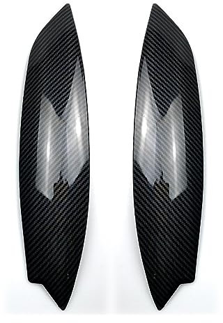 XEBRAD for VW, for Golf 5 MK5 ABS glänzend schwarz Modifikationskits Autoscheinwerfer Augenbrauen Augenlider Abdeckung Aufkleber dekorativ Tönungsfolie für Autoscheinwerfer(Carbon Look)