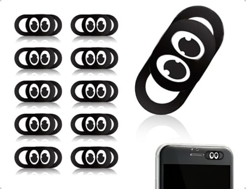 Emezddo 10 Stück Webcam Abdeckung,Dünne Laptop Kamera Abdeckung,Webcam Slider Kamera Cover Zubehör,Schutz Ihrer Privatsphäre Online,verwendet für Computer Smartphone Tablet PC Handyzubehör