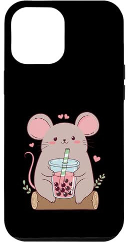 Mouse Boba Bubble Tea Kids Girl Boy Woman Kawaii Mouse Case for iPhone 12 Pro Max