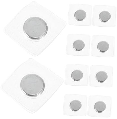 PERSELOSO 10 Paare Unsichtbare Magnetknöpfe zum Einnähen für Kleidung Taschen und DIY Projekte PVC Magnetverschluss für Nahtlose Integration und Vielseitige Anwendungen