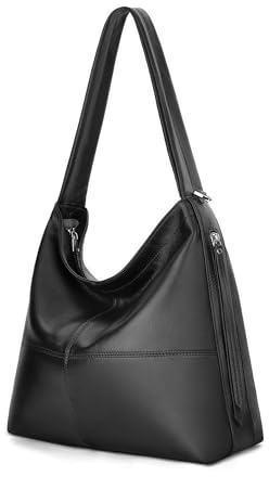 Morriloom Hobo-Tasche aus echtem Leder für Damen, Crossbody-Tasche, Arbeitstasche, Designer-Schulterhandtaschen mit 2 Riemen