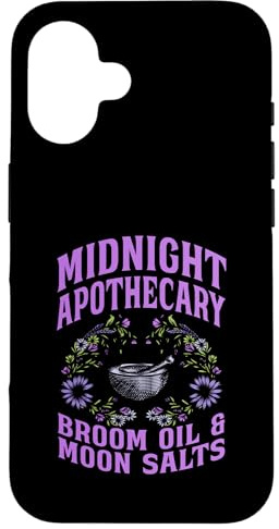 Midnight Apothecary - Broom Oil & Moon Salts Witchy Case for iPhone 16