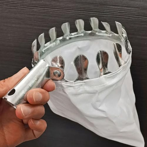 Cueilleur de fruits en haute altitude, cueillette en métal, artefact de cueillette de fruits, avec sac de rangement qui ne blessera pas l'arbre fruitier, outils de cueillette de kaki, vous devez