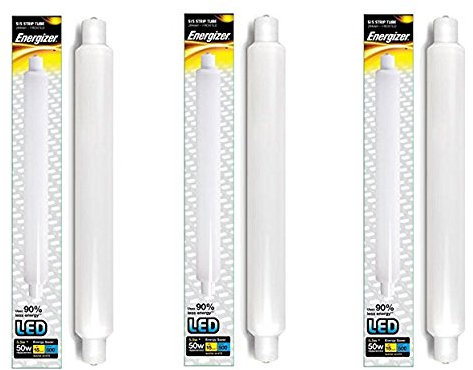 LED 284mm 5.5W = 50 Watt Strip Light Tube Lamp Frosted Warm White S15 Cap (Pack of 3)