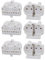sourcing map 6Stk. H Lampe Leuchtstoff Lampen Halter 2G11 Basis Einzelkopf Screw Mount Grabstein Lampenfassung AC 500V 2A für LED Leuchtstoffröhre