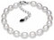 Kim Johanson Damen Perlenarmband *Carla* in Silber mit echten Weißen Süßwasser Perlen Armband rhodiniert inkl. Schmuckbeutel