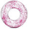 Intex Tube Schwimmreifen transparent Glitzer Ø107cm Pool pink