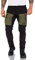 Rock Creek Herren Softshell Hose Cargohose Outdoorhose Wanderhose Herrenhose Wasserdicht Skihose Arbeitshose Winter Hose H-196 Schwarz-DGrün XL
