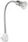 ledscom.de Steckdosenlampe LESCH Leselampe Schwanenhals, Schalter, Chrom inkl. GU10 LED Lampe PAR5,3W 504lm 50° weiß