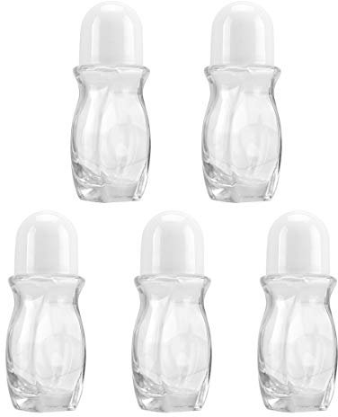 Beaupretty Nachfüllbare Rolle auf Glasflaschen 50 Ml Deo-Flaschen Leere Massageöl-Rollerflasche für Ätherische Öle 5 Stück