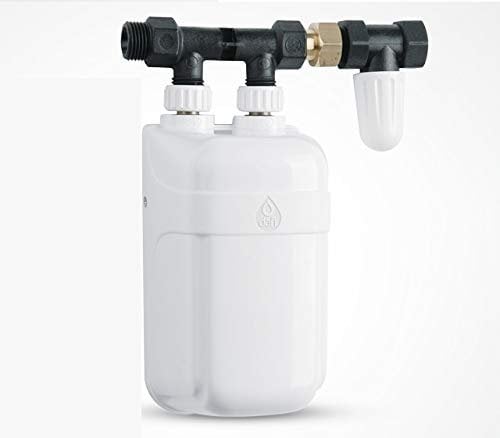 Dafi Chauffe-eau instantané 3,7 kW jusqu'à 11 kW avec groupe de raccordement + vanne d'arrêt (7,5 kW)