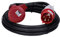 Voxura CEE-Kabel Verlängerungskabel Starkstromkabel 5-polig 400V H07RN 5G 6 32/5 32A IP44 Phasenwender Starkstrom 5m