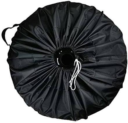 BSTCAR 1 sac à pneus 65 x 37 cm, housse de protection pour pneus de voiture en tissu Oxford étanche à la poussière et imperméable, transport propre et rangement sûr, noir