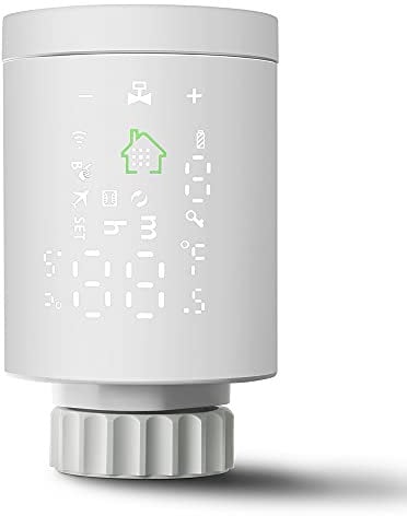 ZHXuang Smart Thermostat Radiator Valve Head,Zigbee Thermostatic Radiator Valve ,Programmable,Smart Life App Remote Control,Works With Tuya And Alexa,Google Home(one pcs), White