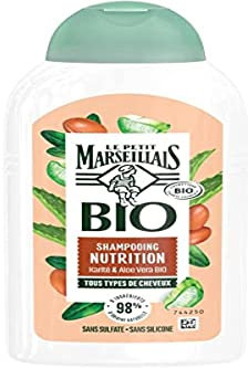 Le Petit Marseillais Bio Nutrition-Shampoo, Aloe Vera & Karité, trockenes Haar, 1 Stück, 240 ml