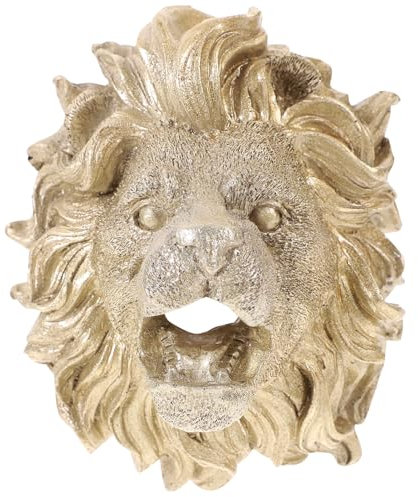 GANAZONO Fountain Spout Lion Head Roman Outdoor Wall Tiered Water Fountain for Garden Patio Backyard Deck Home Lawn Porch House Relaxation Exterior Balcony entryway Hallway Wall Mounted Water Feature