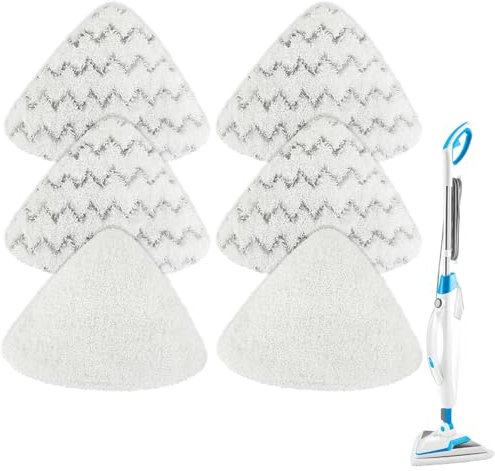 Mop Pads for Bissell 2078: Steam Mop Pads Fit for Bissell PowerEdge and PowerForce Lift Off 2-in-1 Series 2078 20781 2165 20781 2814C Steam Mop Cleaner Replacement Mop Cloth (2 Soft + 4 Scrubby)
