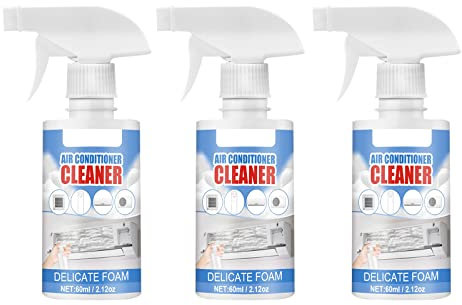 Air Conditioner Foam Coil Cleaner, Multipurpose Foam Cleaner Sprays, Air Conditioner Cleaner Foam Spray, Coil Foaming Heavy Duty Detergent Cleaner, Wash-free All-Purpose Household Cleaners 60ml