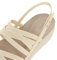Crocs Femme Brooklyn Strappy Low Wedge Sandales, Bone, 39/40 EU