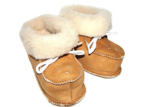 SAWA-ART Baby Lammfellschuhe für Mädchen und Jungen