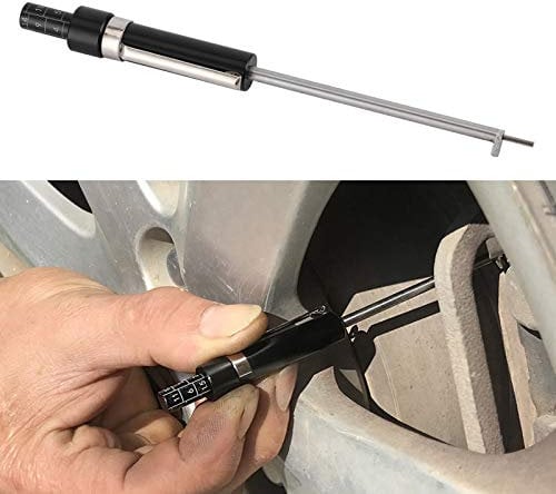 Brake Pad Thickness Gauge, Vehicle Brake Pad Thickness Gauge Time Saving Tester Measuring Tool Automotive Measurement, 5.3 X 0.5in