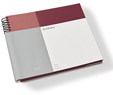 Semikolon 368752 Spiral Album Natural Affair - 37,5x30,1 cm - Fotoalbum, 90 Seiten schwarz, Fotobuch, Blossom