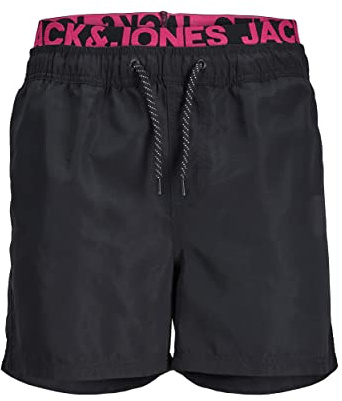JACK & JONES Herren JPSTARUBA JJSWIMSHORTS AKM DB, Tap Shoe/PINK Peacock, XXL