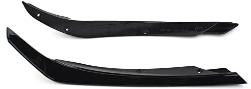 Nonuin Splitter Frontspoiler Für Mercedes Für Benz A-Klasse W176 A200 A45 AMG 1 Paar Glänzend Schwarz Auto Frontlippe Spoiler Flossen Splitter Dekoration Trim 2016-2018