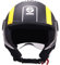 Sparco Riders Sp601 Motorradhelm, Scooter ECE 22.06 Homologiert, Demi-Jet Helm mit Anti-Kratz-Visier und Micrometric Auslösung, SCHWARZ/GELB (MATT), L