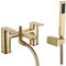 Nes Home Contemporary Brushed Brass Bath Shower Mixer Tap with Handheld Kit