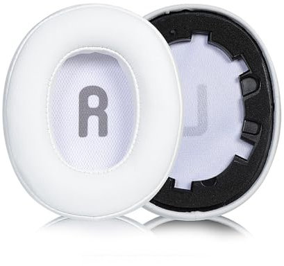 Hesupy Earpads Compatible with JBL Tune 700BT 710BT 700BTNC 750BTNC Headphone, Replacement Ear Pads Cover with Memory Sponge, Noise Isolation Ear Cups Headset Repair Parts (White)