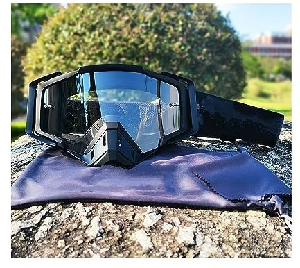XiVue SEYFI Motorbike Goggles for ATV MX Motorcycle Helmet Goggles Motorcycle Outdoor Glasses Goggles for ATV for Motocross Glasses Moto Sunglasses Riding Glasses (G)