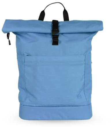Anna und Oskar Wickelrucksack Hugo | nachhaltig | unisex | inkl. Wetbag, Kinderwagenaufhängung, Brustgurt (Cordura, Blau)