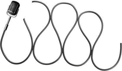 Retro Hanging Microphone Prop Simulation Toy Decoration Medium Microphone Vintage Photography Prop for Shooting, Black