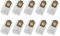 Bolsa de aspiradora de repuesto de 10 piezas, bolsa for polvo de tela no tejida, Compatible con Nilfisk Power P10 P20 P40 Series 107407639/128389187