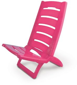 BIANCHERIAWEB Linosa Linosa Campingstuhl Strandstuhl faltbar tragbar aus Kunststoff Fuchsia