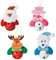 TAIYOU 4 Stück Weihnachtsbaum Glocken Anhänger Weihnachtsmann Glocken Dekoration Elch Glocken Weihnachten Dekoration Bunte Glocken Hängende Dekoration Glocken für Weihnachtsdekorationen 7 × 10cm