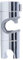 Staffa Resistente per Soffione Doccia con Guida Cromata, Design a Morsetto Dritto Facile Installazione, Adatta per Tubi da 18-25 Mm