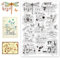 CHGCRAFT Silikon Stempel Insekten und Pflanzen Stempel Transparente Stempel Clear Stamps Stempelset für DIY Scrapbooking Journaling Fotoalbum Dekorative Geschenkanhänger, 4.3×6.3 Zoll