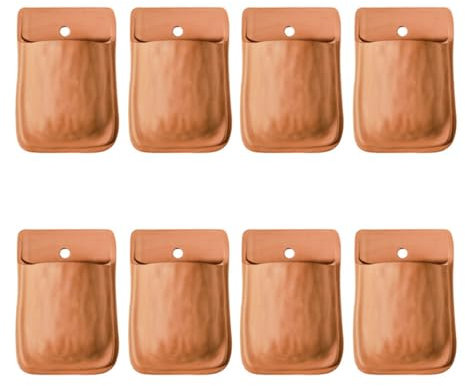 IOEDHW Paquet de 8 Pots de Fleurs en Terre Cuite rétro Simples, jardinières murales en Argile de poterie Rouge, jardinières murales pour l'extérieur, Pot de Fleur de Plante de Balcon en Terre Cuite