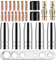 Tenbrachian 25 Pz Accessori per Saldature, per MIG/MAG Accessori per Saldatrice, M6 Ugelli Puntali per Saldatura MIG 1,0 mm, Fit 15AK MB15 MIG MAG Torcia di Saldatura, Ugello Conico Tazza Ugelli a Gas