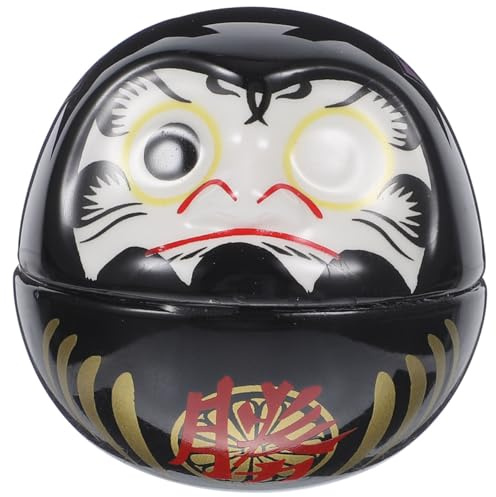PRETYZOOM Figur Puppe japanische Japanisches Autoverzierung Living Room Decoration Home Decoration japanische Haushaltsgeräte Japanisches aus Keramik Black