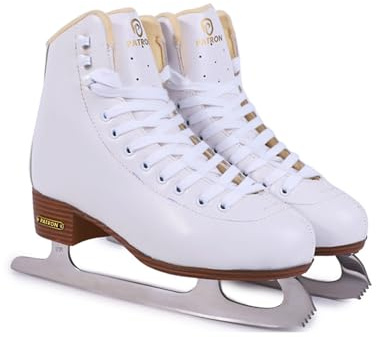 LuminescentDream Schlittschuhe für Anfänger und fortgeschrittene Skater Eiskunstlauf Schuhe professionelle Edelstahlkufe vorgeschliffen Eiskunstlauf Mädchen und Jungen Dicke warme (Größe: 31-42)