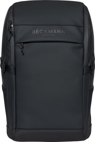 Beckmann, Street FLX Black, erweiterbarer Rucksack Jugend Erwachsene, smarte Expansionsfunktion, wasserabweisend, 30-35L