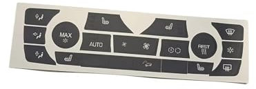 DRYIUBVF Kompatibel Mit Für 3er-Serie 2005 2006 2007–2011 Auto-Klimaanlage, Schalterknopf, Reparaturaufkleber, Fix, Verblasst, Hässlich, Kratzfest Auto Knopf Aufkleber