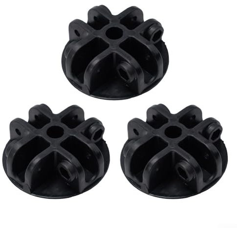 Soporte central de techo de 4 vías, conector de toldo de plástico, piezas de repuesto para tienda de campaña emergente, para tienda de campaña de pabellón (3 piezas)